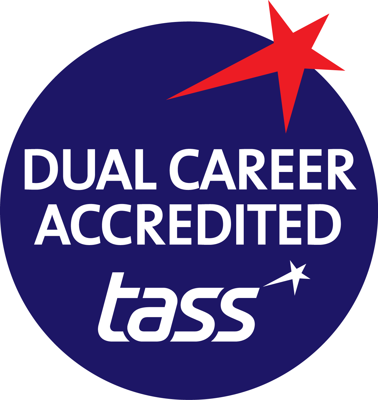 tass Dual Career Accred BLUE Logo